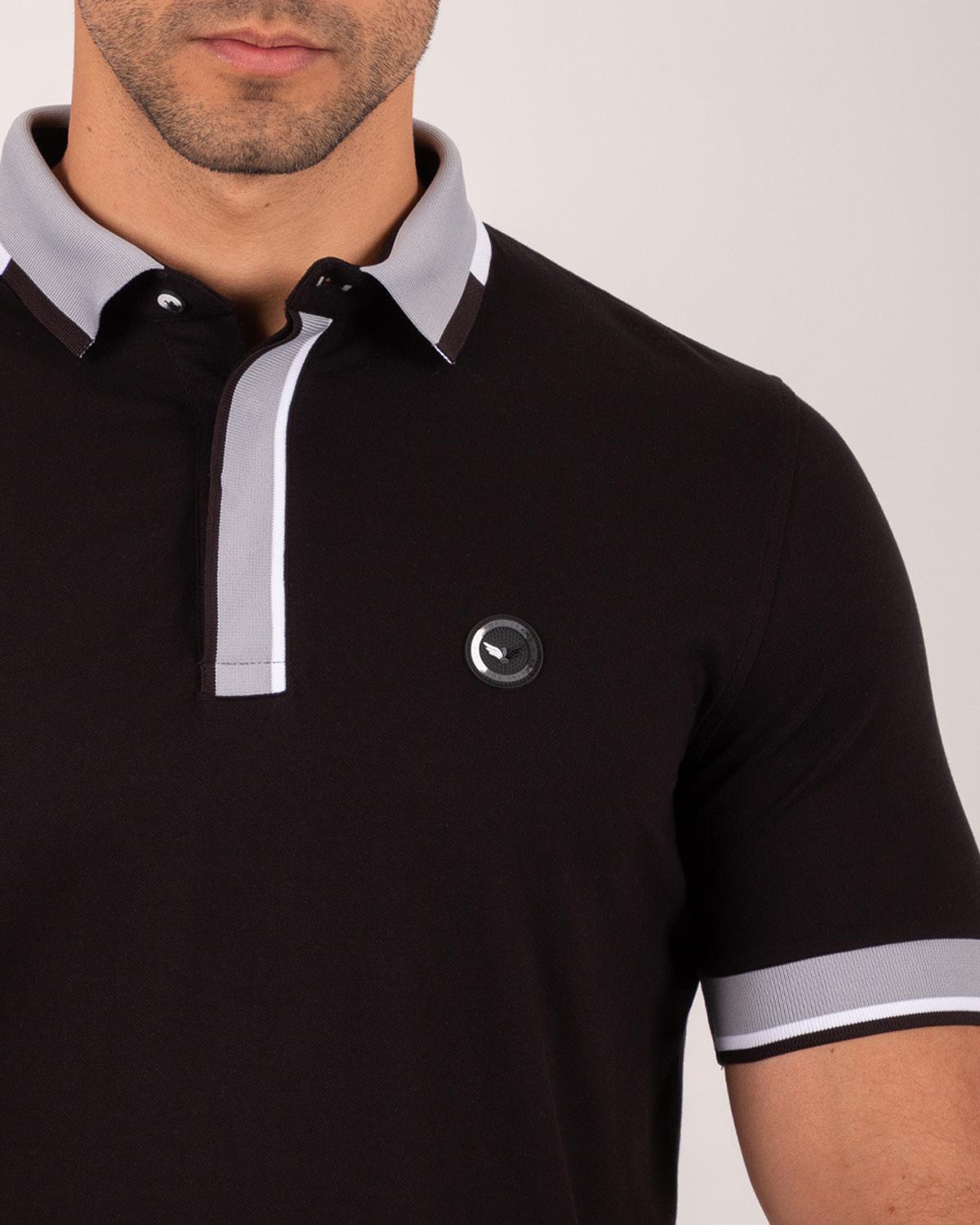 Camiseta Polo Oxford 022409 Negro