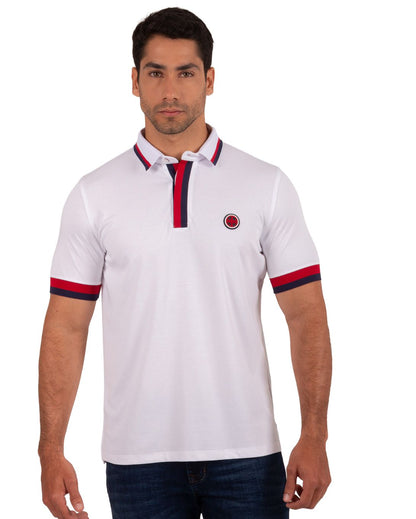 Camiseta Polo Oxford 022412 Blanco
