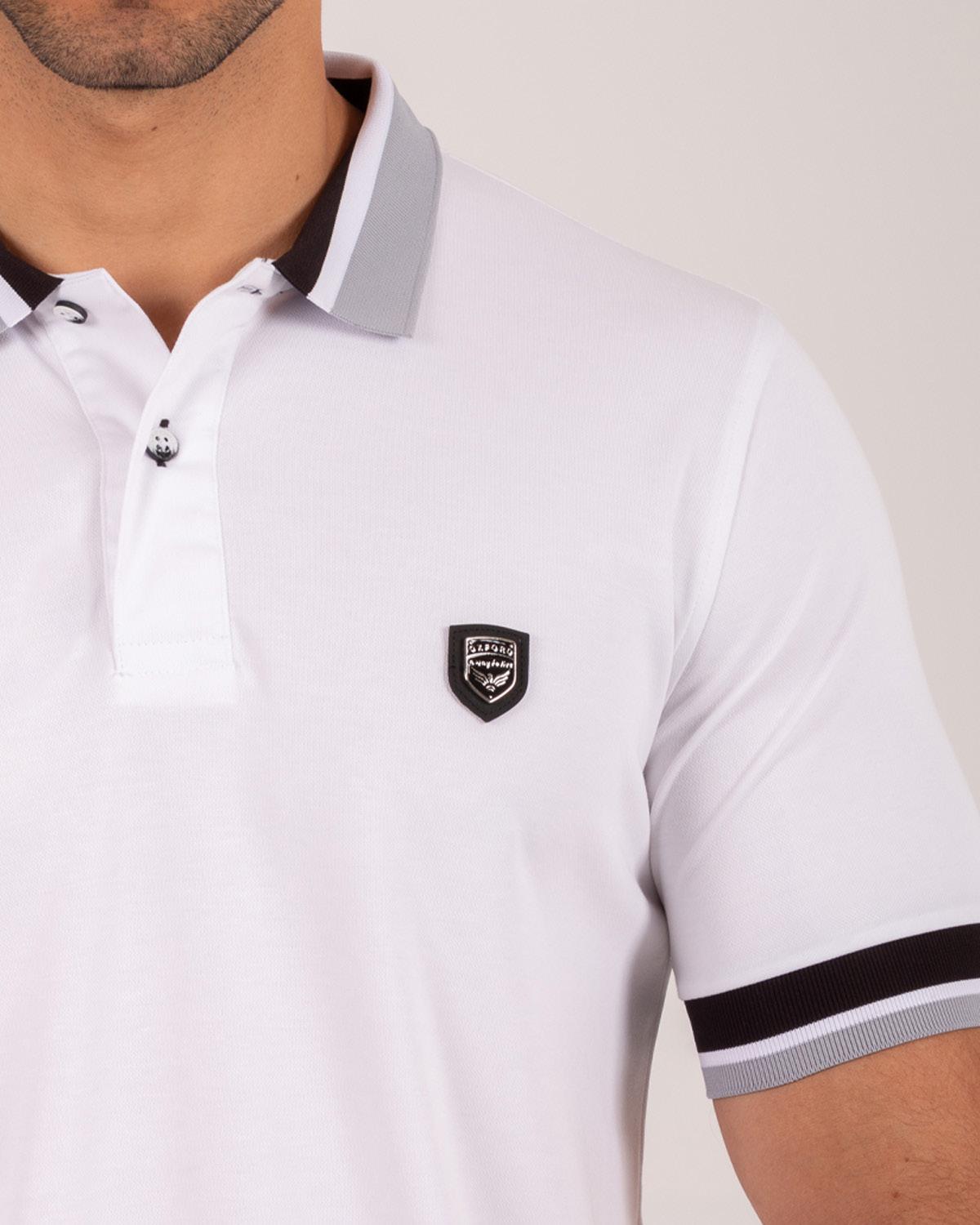 Camiseta Polo Oxford 022439 Blanco