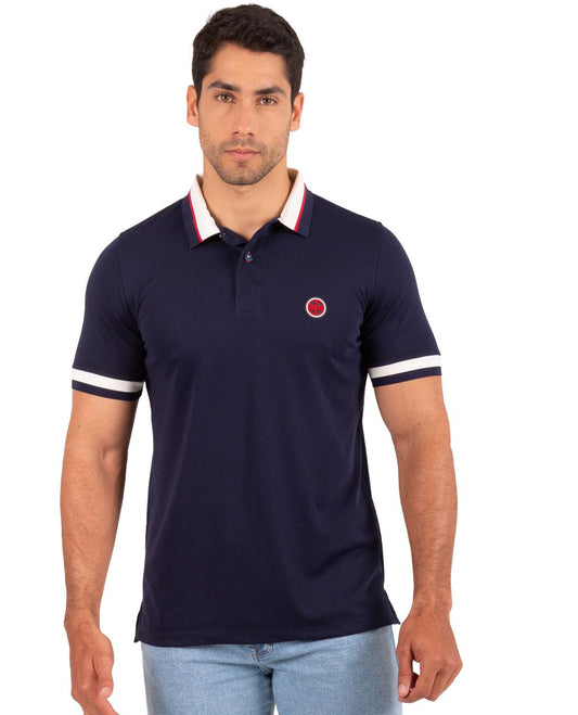 Camiseta Polo Oxford 022442 Azul Oscuro