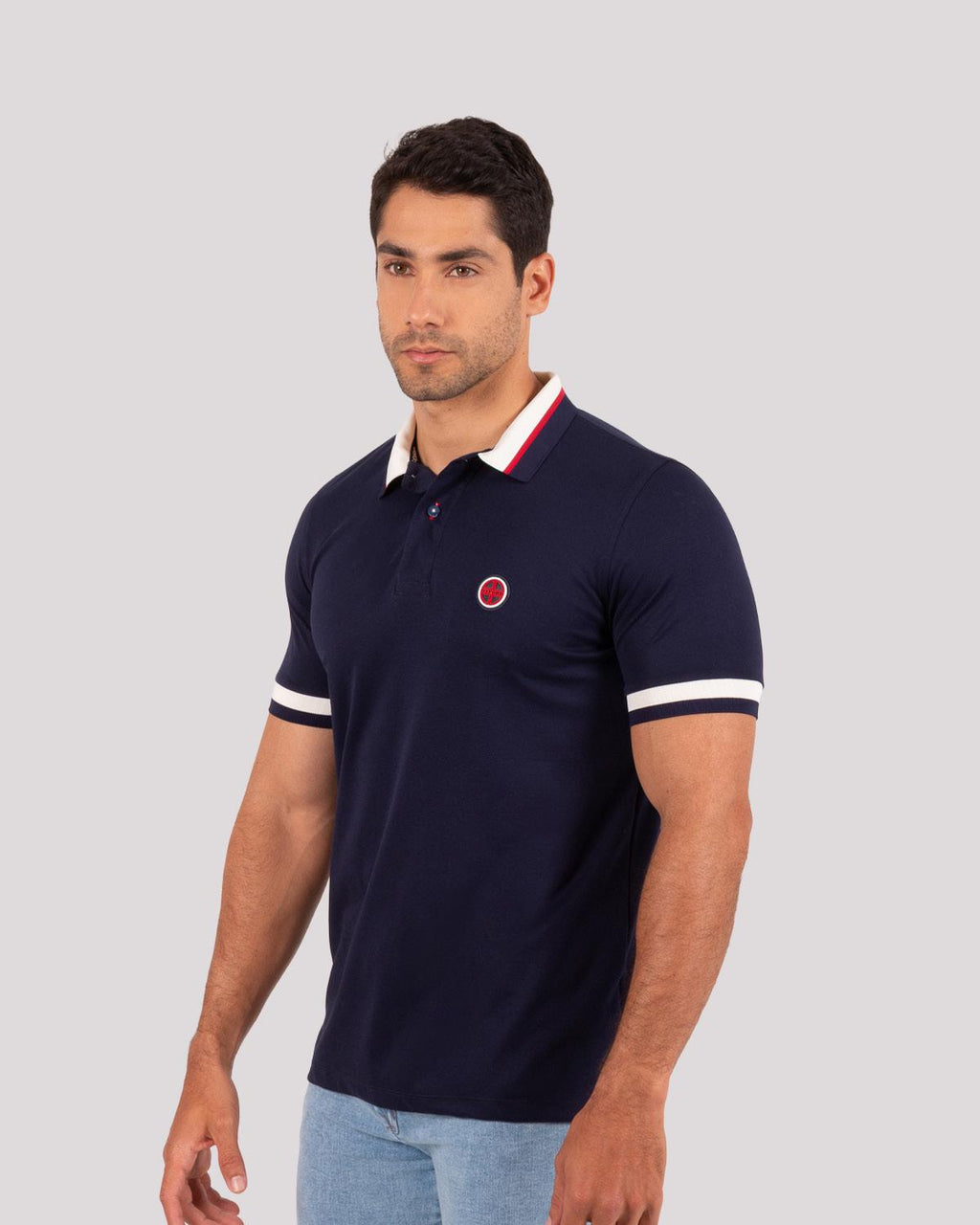 Camiseta Polo Oxford 022442 Azul Oscuro