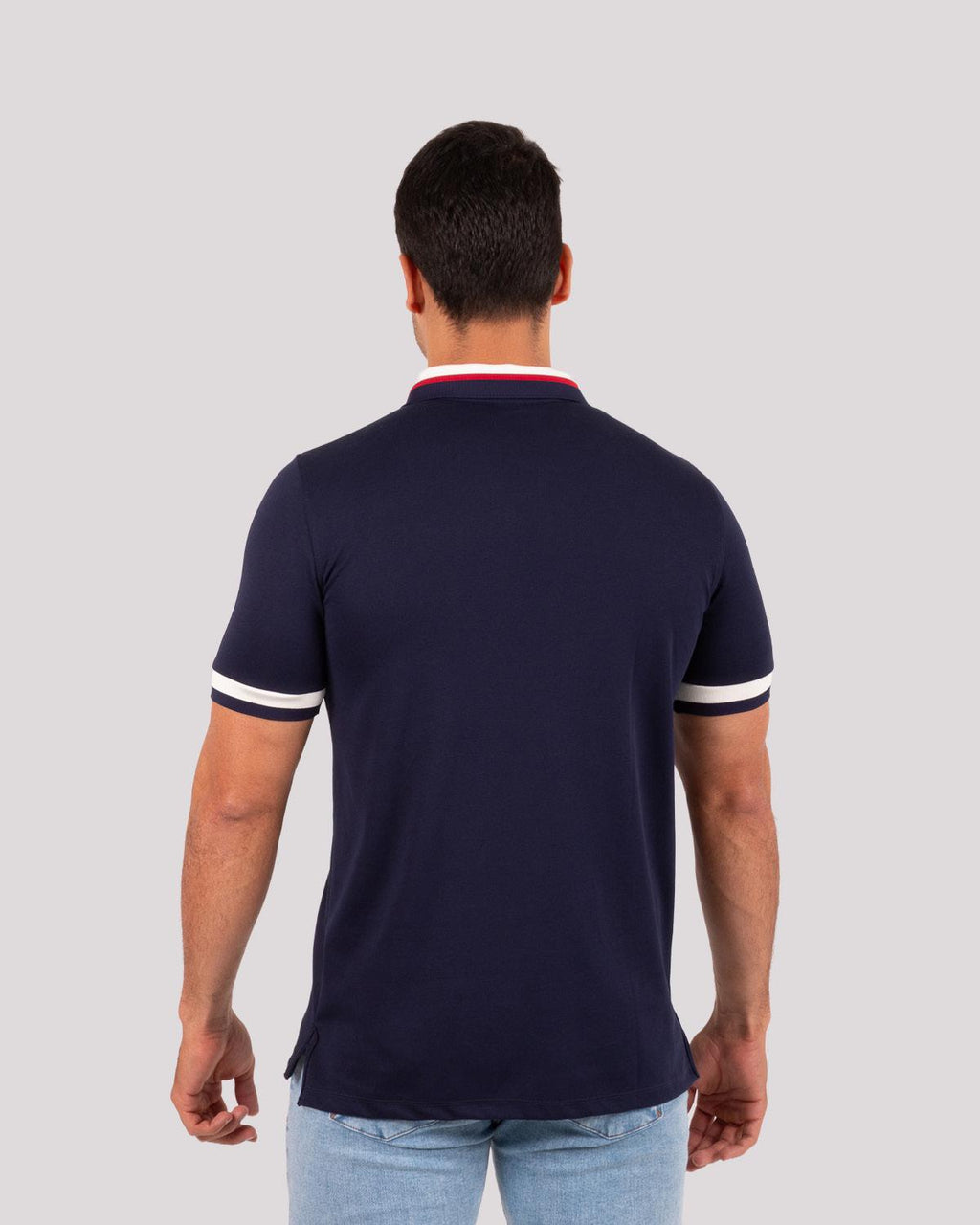 Camiseta Polo Oxford 022442 Azul Oscuro