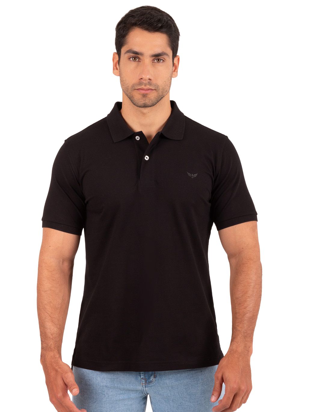Camiseta Polo Oxford 022454 Negro