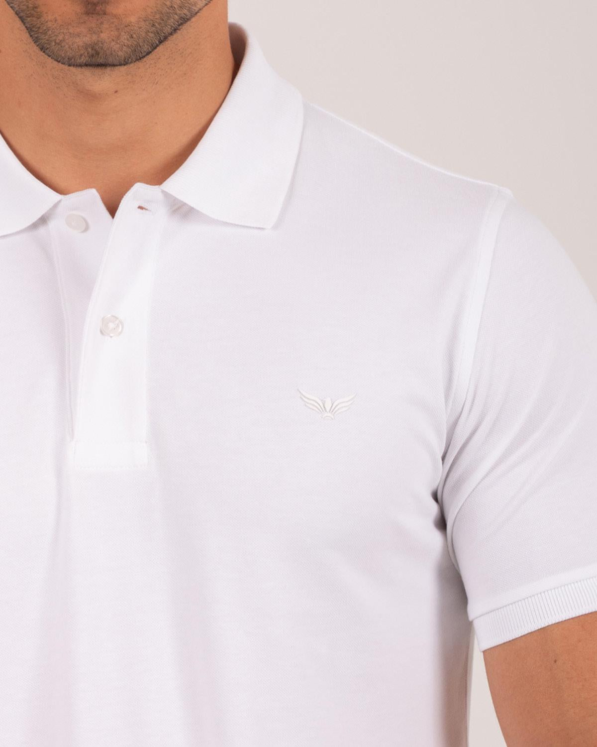 Camiseta Polo Oxford 022456 Blanco