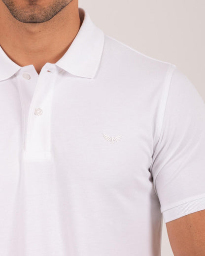 Camiseta Polo Oxford 022456 Blanco