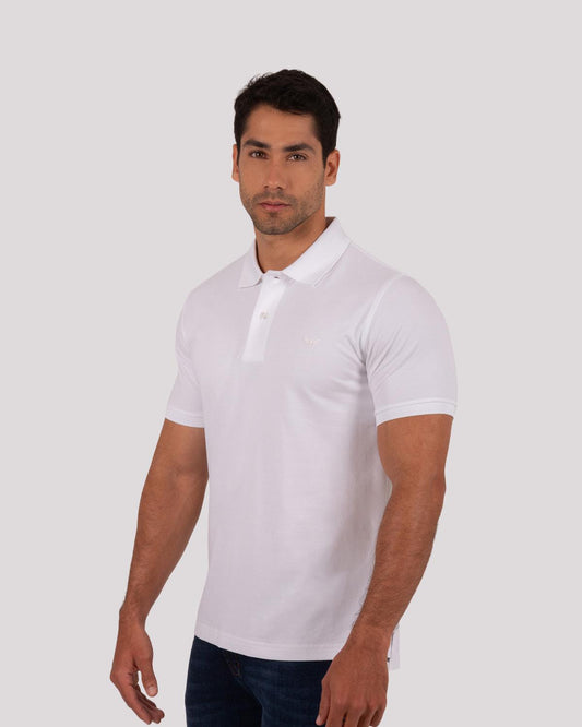 Camiseta Polo Oxford 022456 Blanco