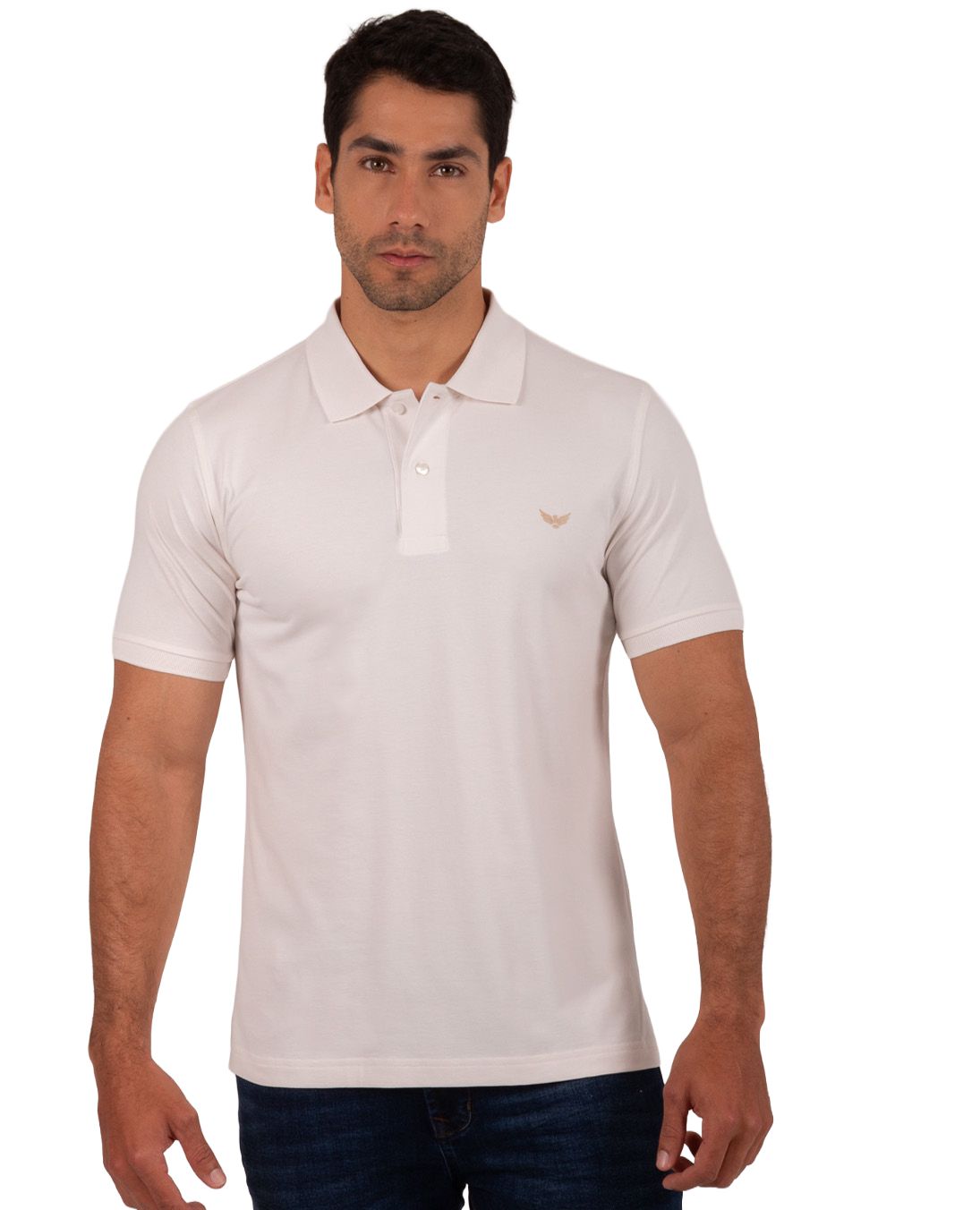 Camiseta Polo Oxford 022457 Crudo