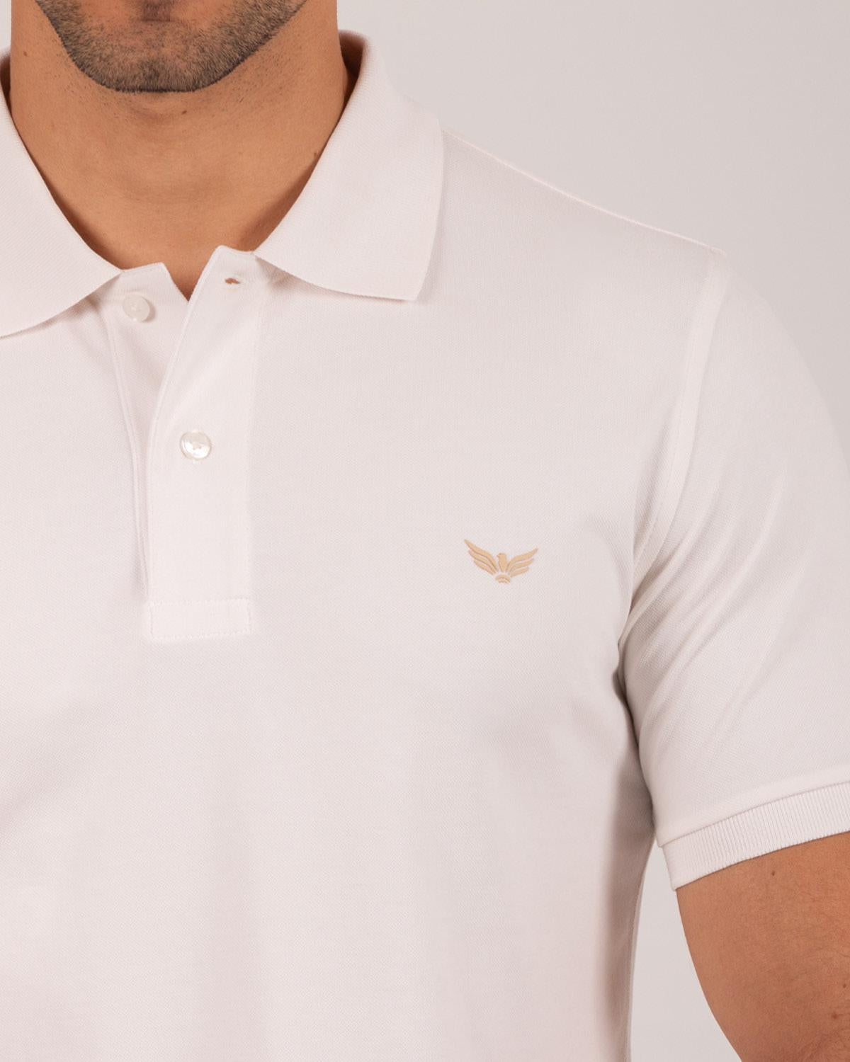 Camiseta Polo Oxford 022457 Crudo