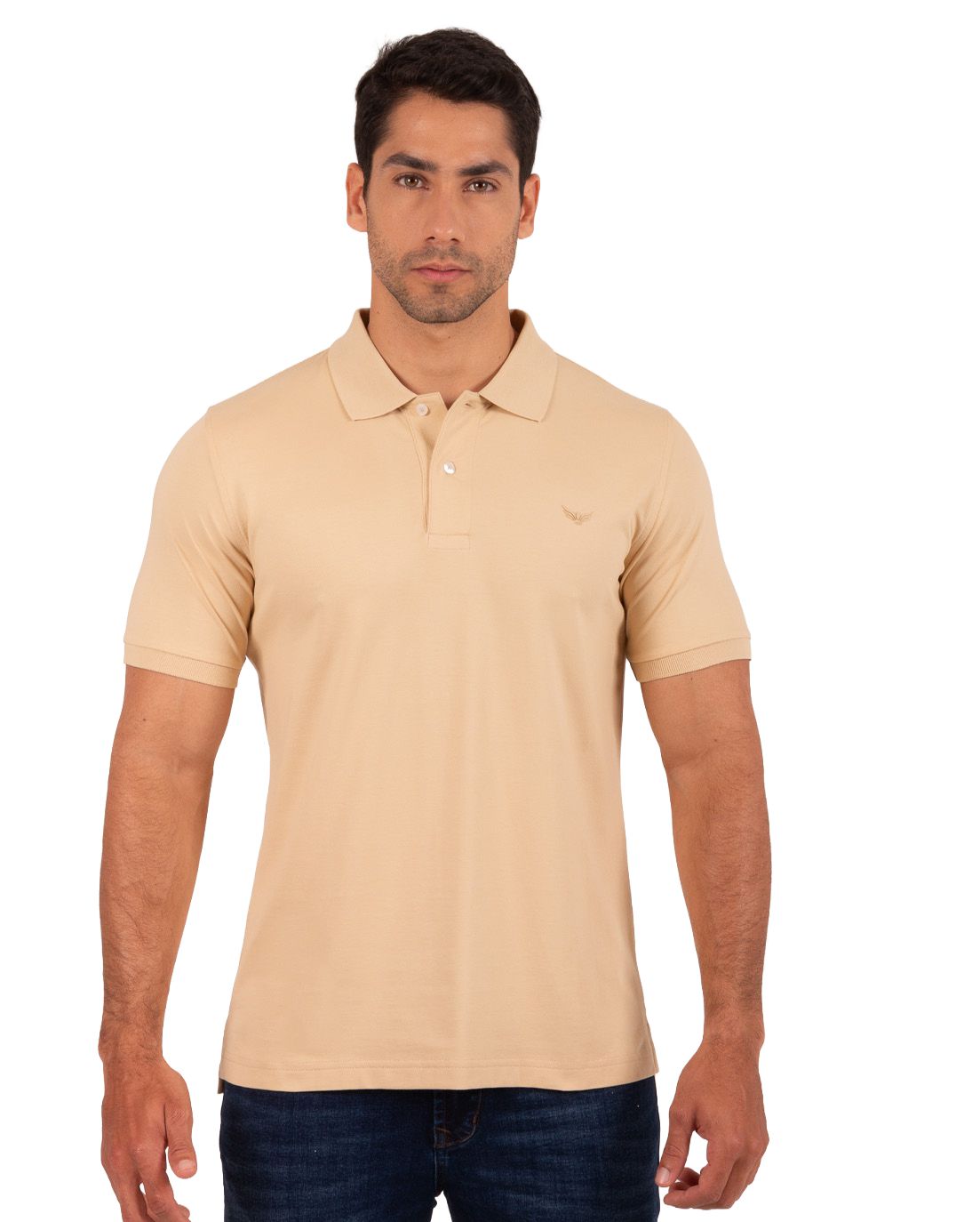 Camiseta Polo Oxford 022458 Beige Oscuro
