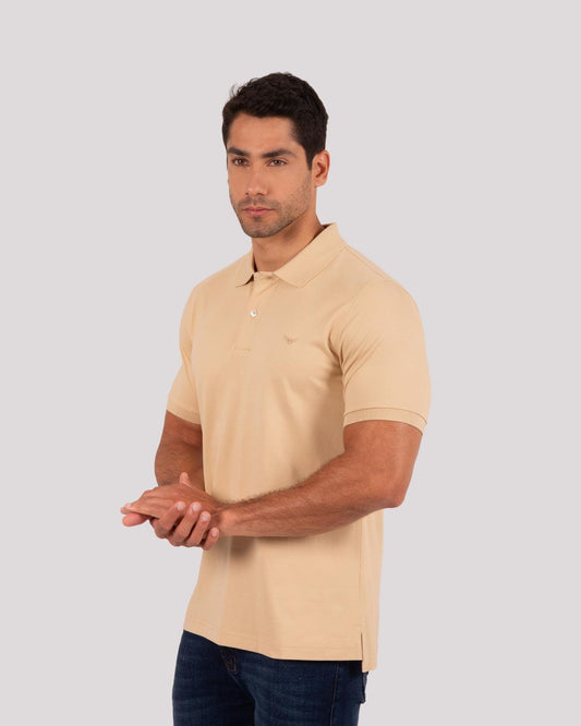 Camiseta Polo Oxford 022458 Beige Oscuro