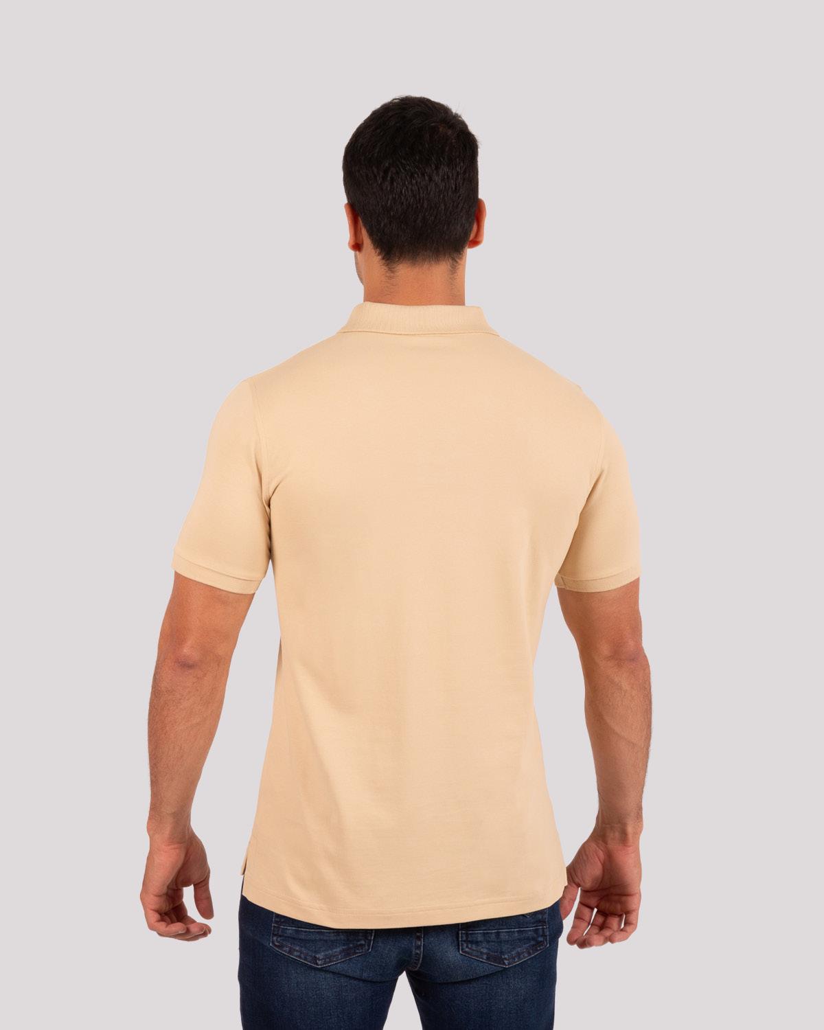 Camiseta Polo Oxford 022458 Beige Oscuro