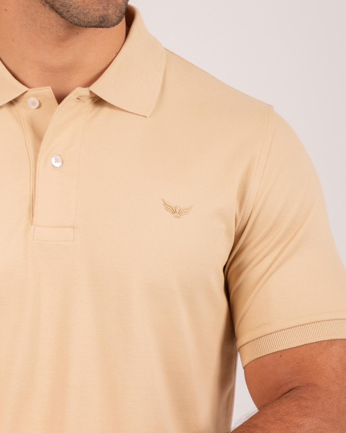 Camiseta Polo Oxford 022458 Beige Oscuro