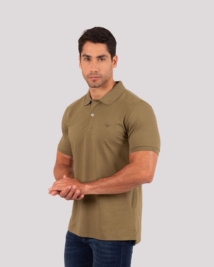 Camiseta Polo Oxford 022460 Verde Oliva