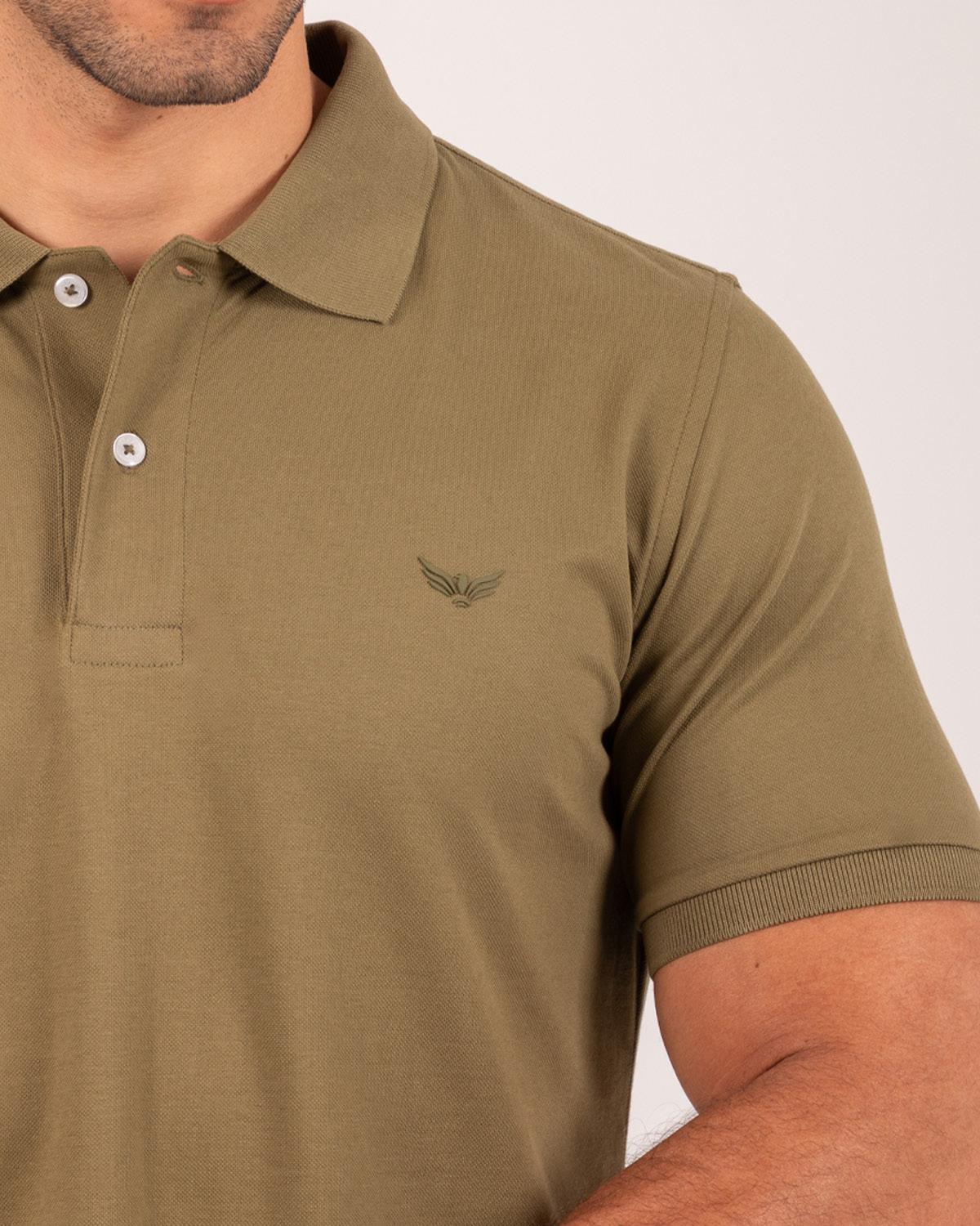 Camiseta Polo Oxford 022460 Verde Oliva