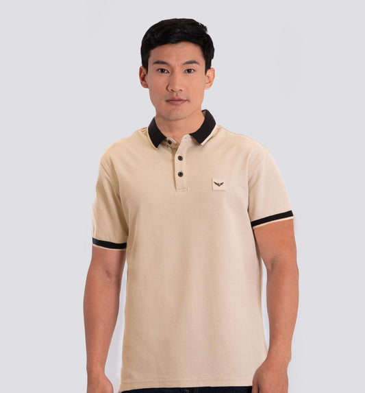 Camiseta Polo Oxford 022575 Beige