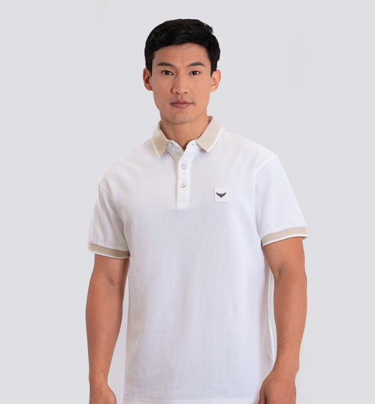 Camiseta Polo Oxford 022576 Blanco
