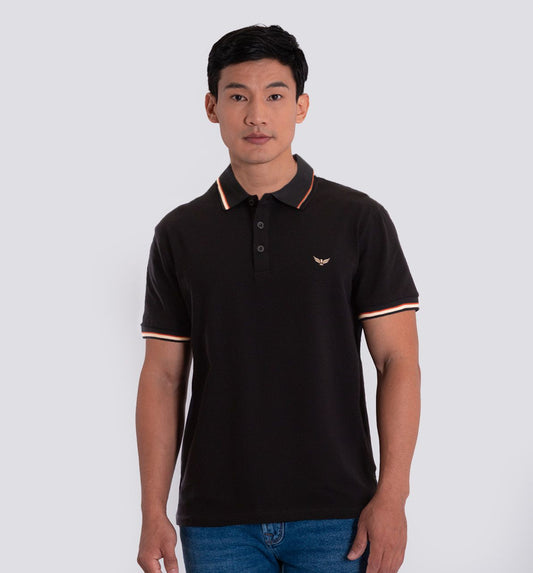 Camiseta Polo Oxford 022994 Negro