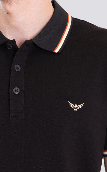 Camiseta Polo Oxford 022994 Negro