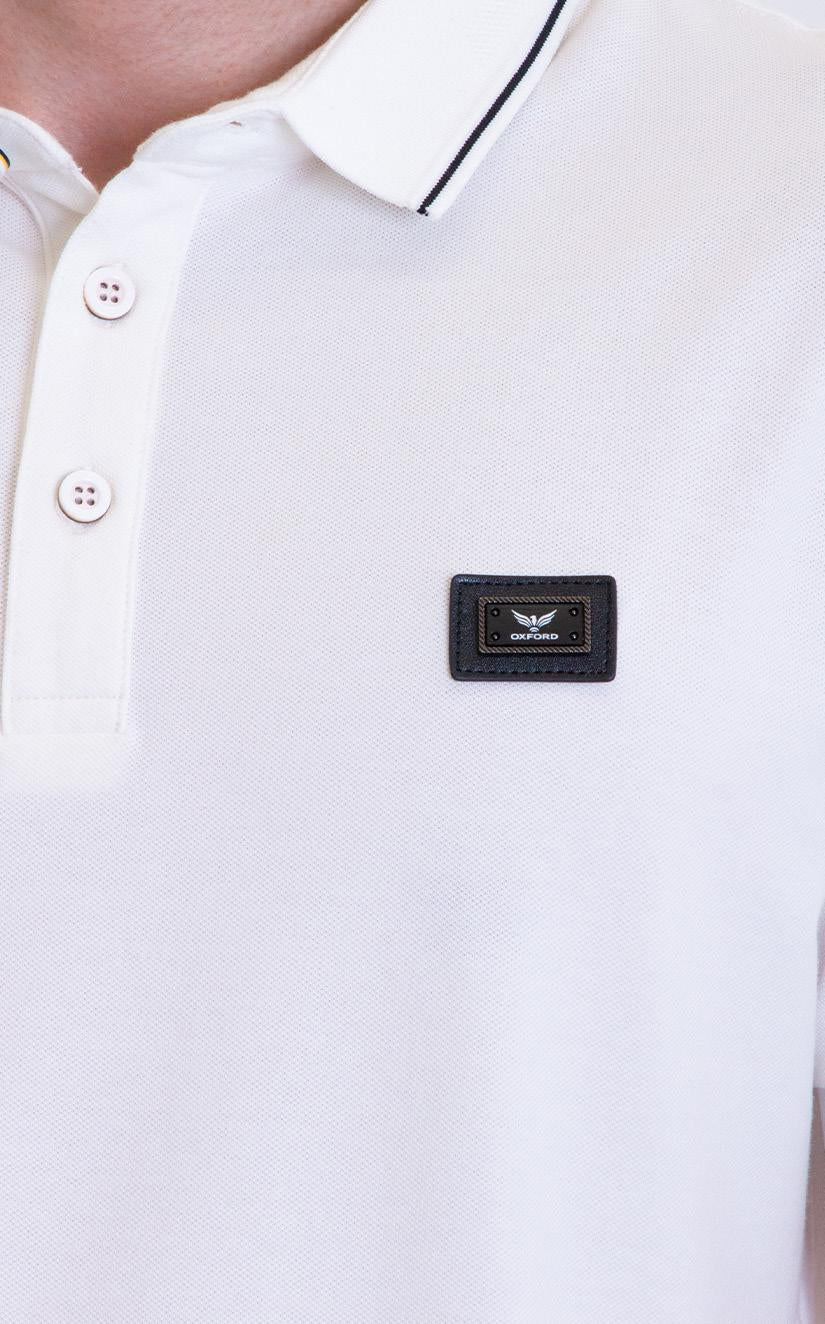 Camiseta Polo Oxford 022997 Blanco