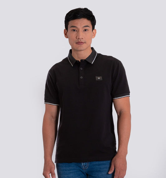 Camiseta Polo Oxford 022998 Negro