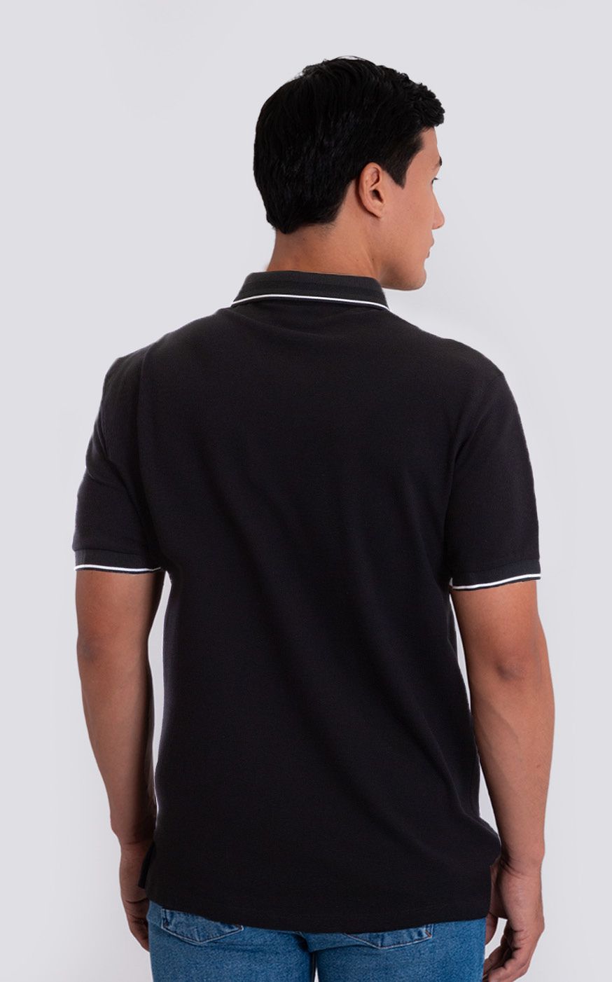 Camiseta Polo Oxford 022998 Negro