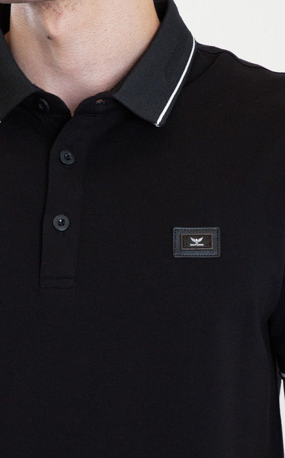 Camiseta Polo Oxford 022998 Negro