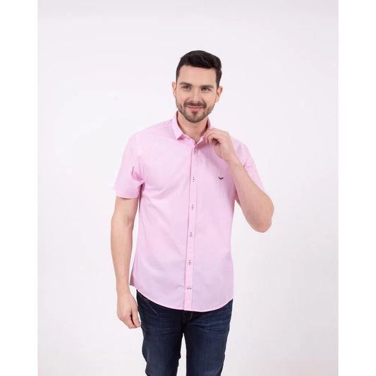Camisa Manga Corta Oxford 032314 Rosado