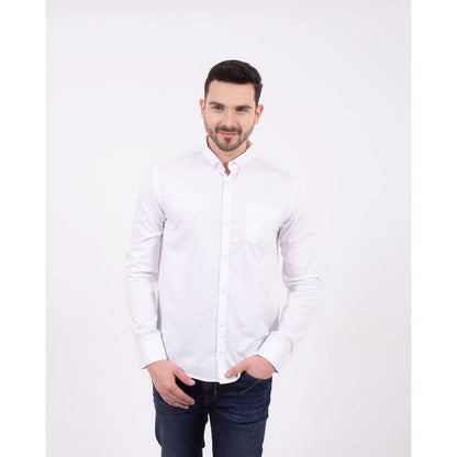 Camisa Manga Larga Oxford 032399 Blanco