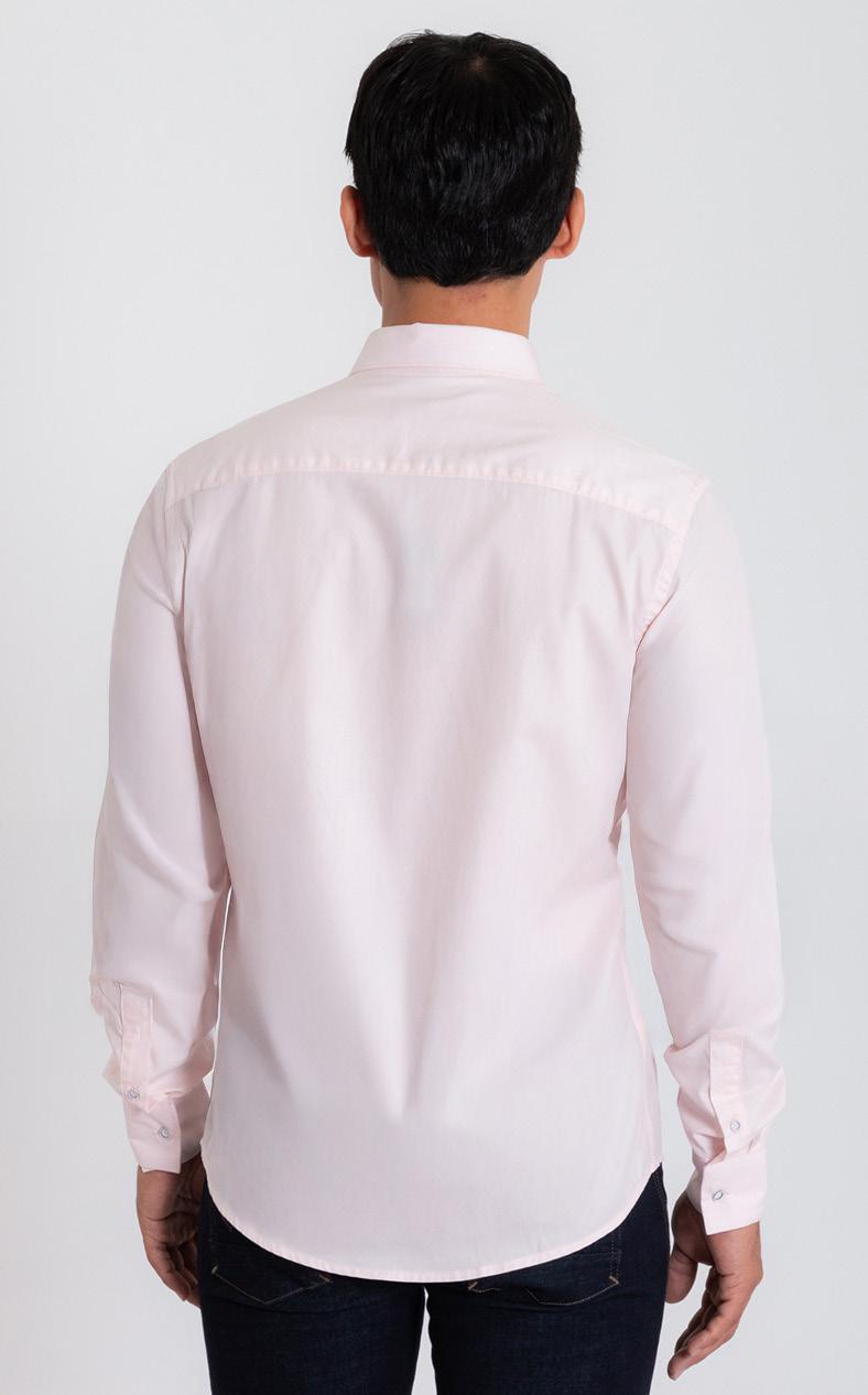 Camisa Manga Larga Oxford 032735 Rosado