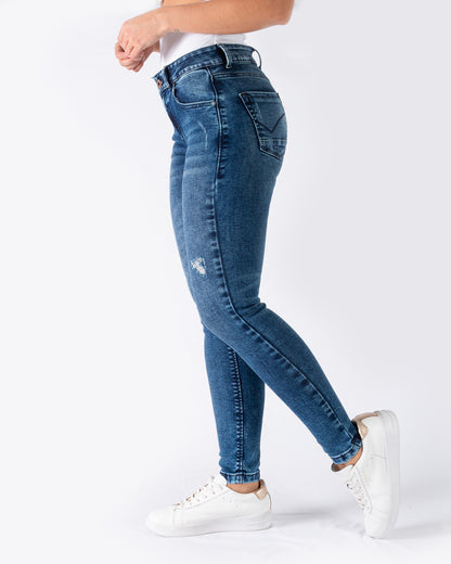 Jean Dama Oxford 041312 Azul Medio