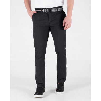 Pantalon Hombre Oxford 060575 Negro Estampado