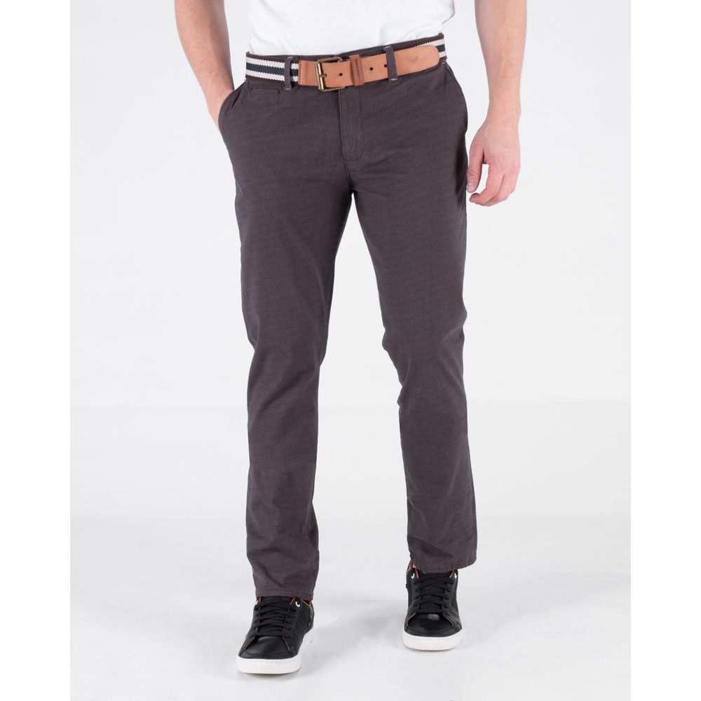 Pantalon Hombre Oxford 060576 Gris Estampado