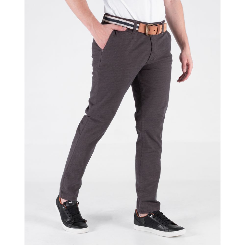 Pantalon Hombre Oxford 060576 Gris Estampado