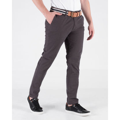 Pantalon Hombre Oxford 060576 Gris Estampado