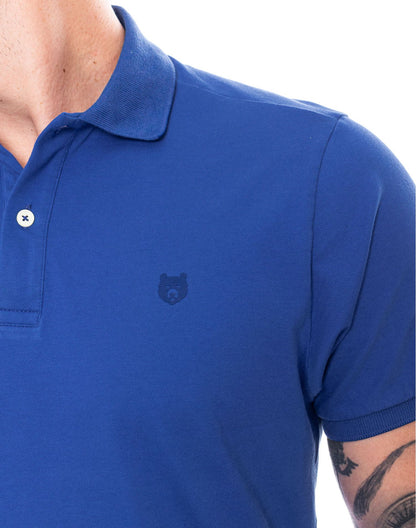 Camiseta Polo Color Blue 242704 Azul Rey