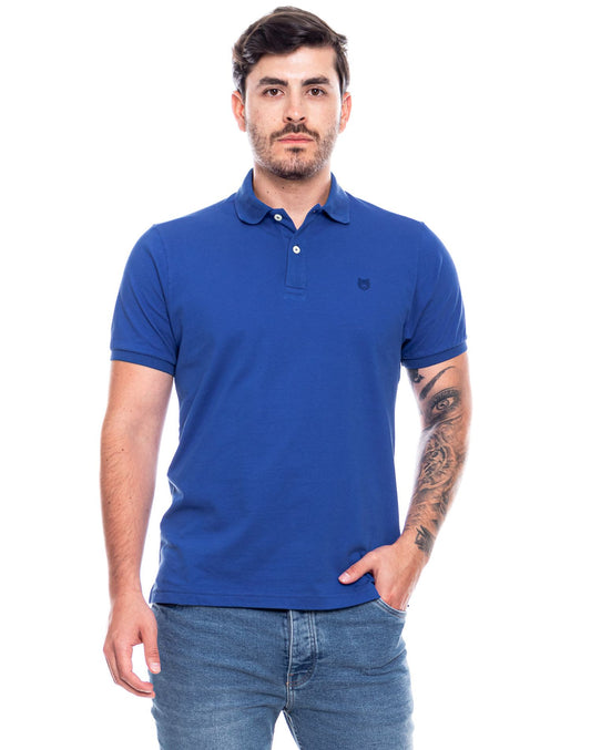 Camiseta Polo Color Blue 242704 Azul Rey