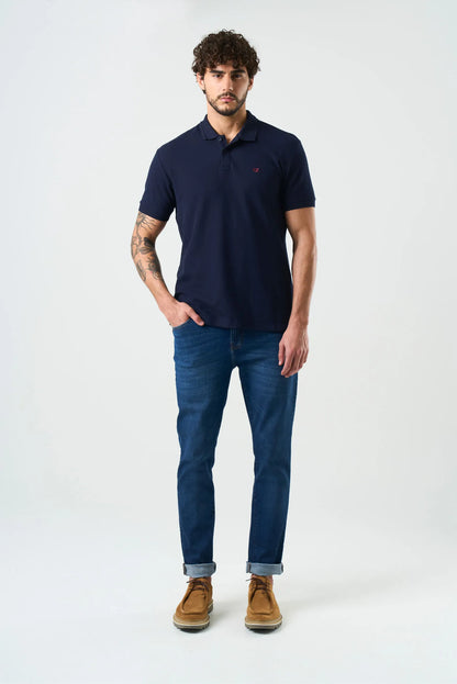 Camiseta Polo Velez Artisan 1039322 Essencial Classic Hibrido Azul Oscuro