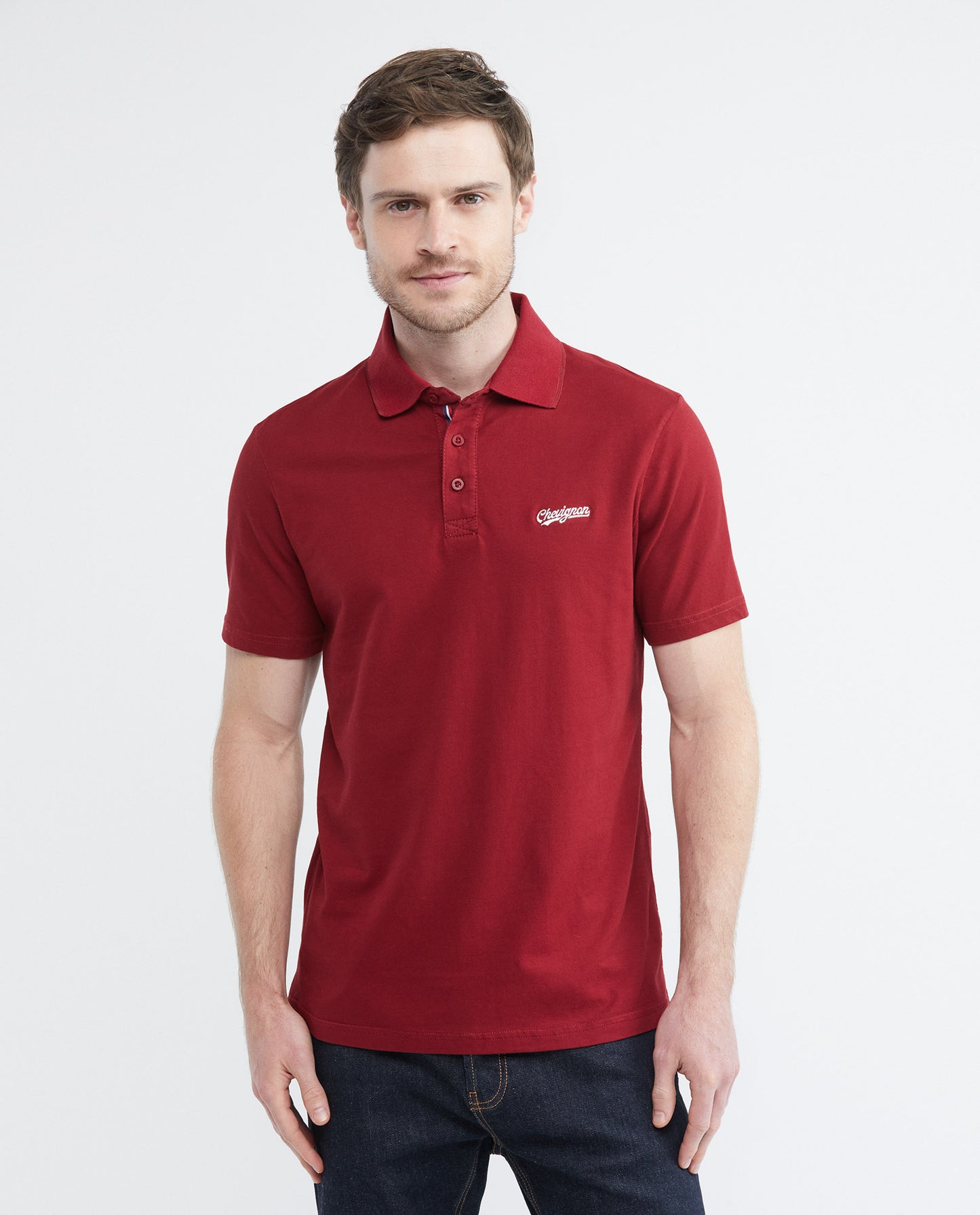 Camiseta Polo Chevignon 602E023 Slim Fit Rojo
