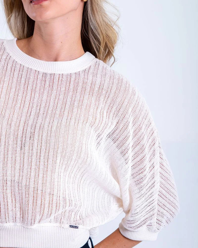 Blusa Oxford 691791 Ivory Tejida