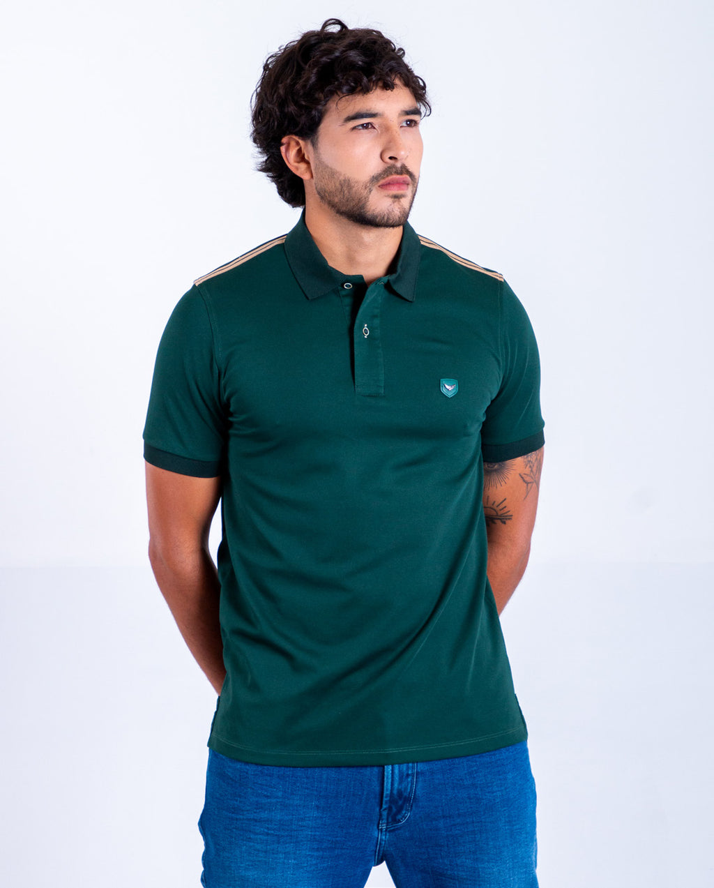 Camiseta Polo Oxford 022596 Verde