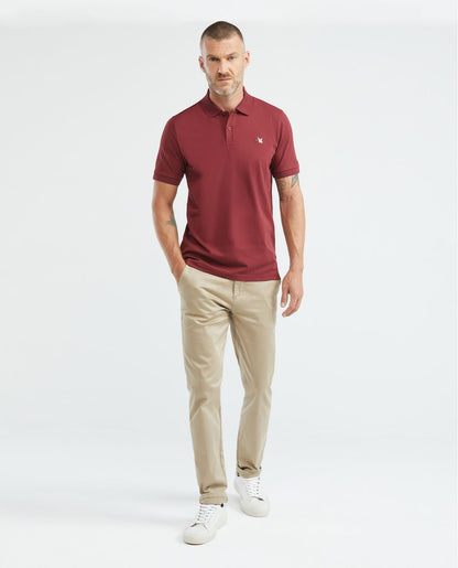 Camiseta Polo Chevignon 609D001 Slim Fit Vino Tinto