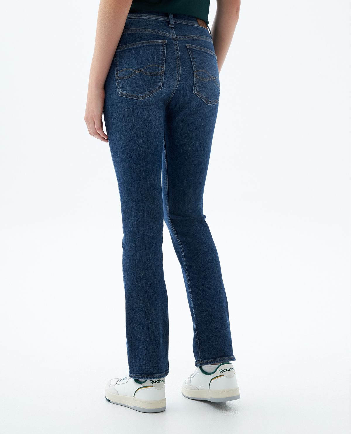 Jean Dama Americanino 330F604 Dallas Jegging Bota Recta Azul Medio
