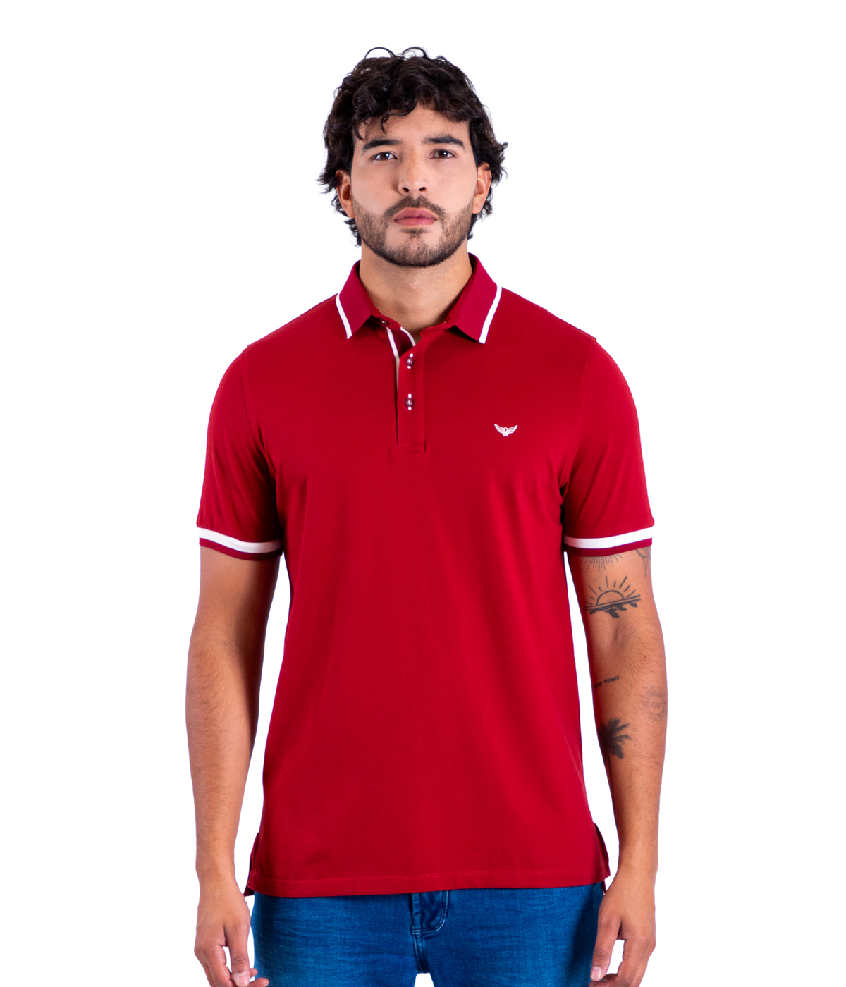Camiseta Polo Oxford 022600 Vinotinto
