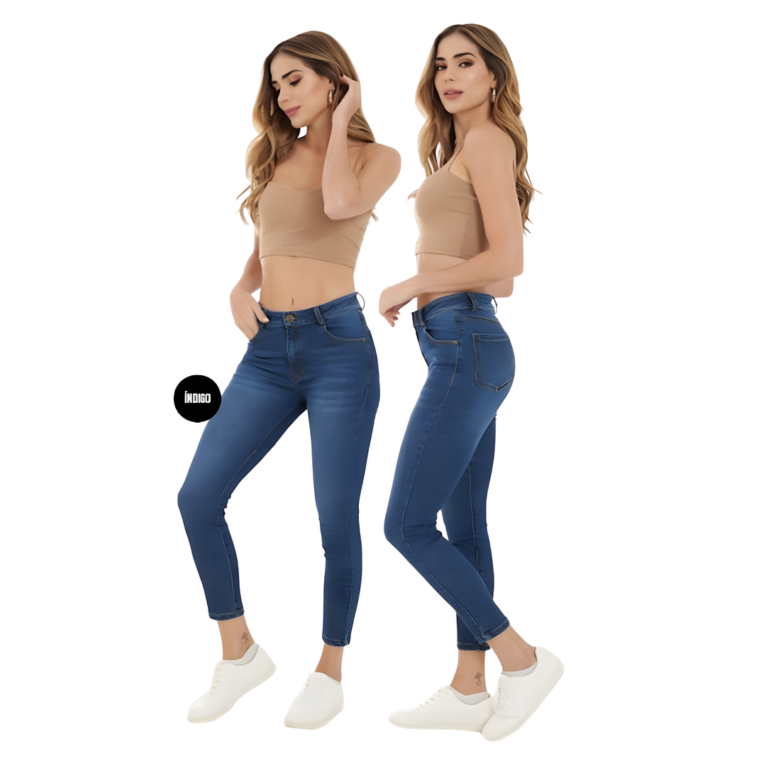 Jean Dama Ragstyle Pf35350199 Azul Medio