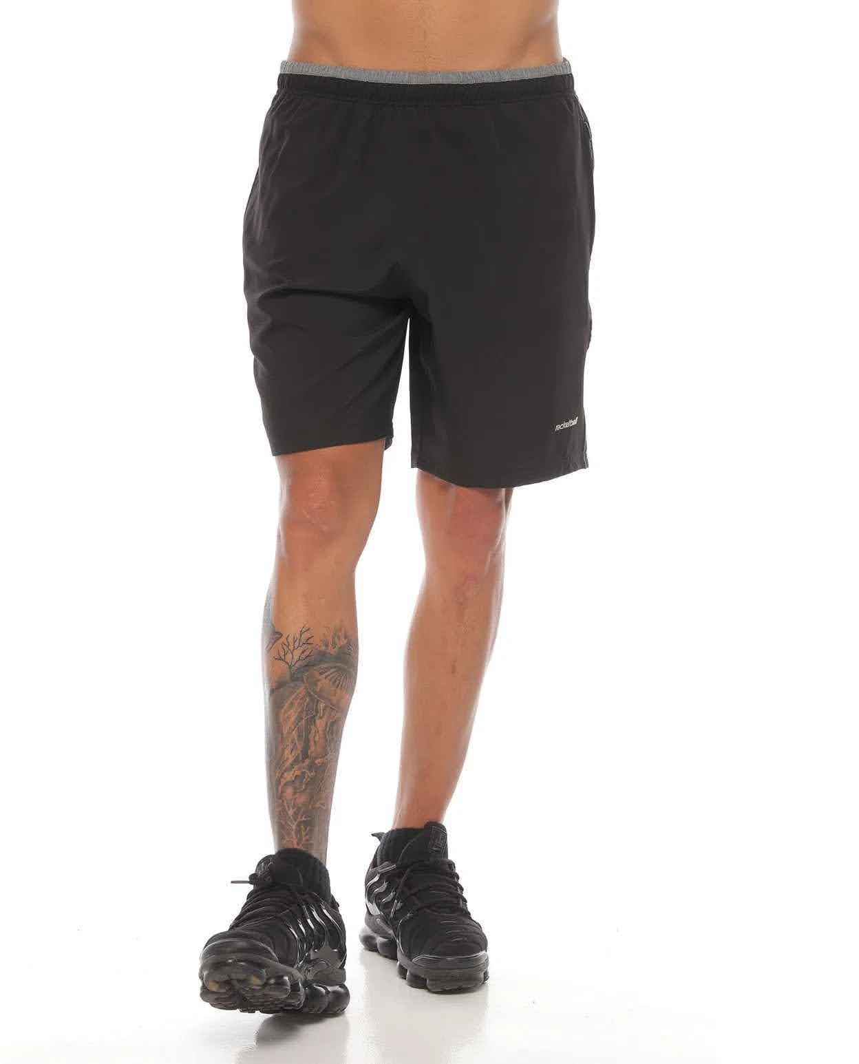 Racketball Pantaloneta Deportiva Hombre 21358 Negro Jaspe