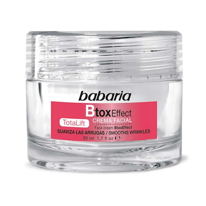 Babaria Crema Facial Btox Effect Total Lift Suaviza Las Arrugas - Relaja El Rostro 50 ml