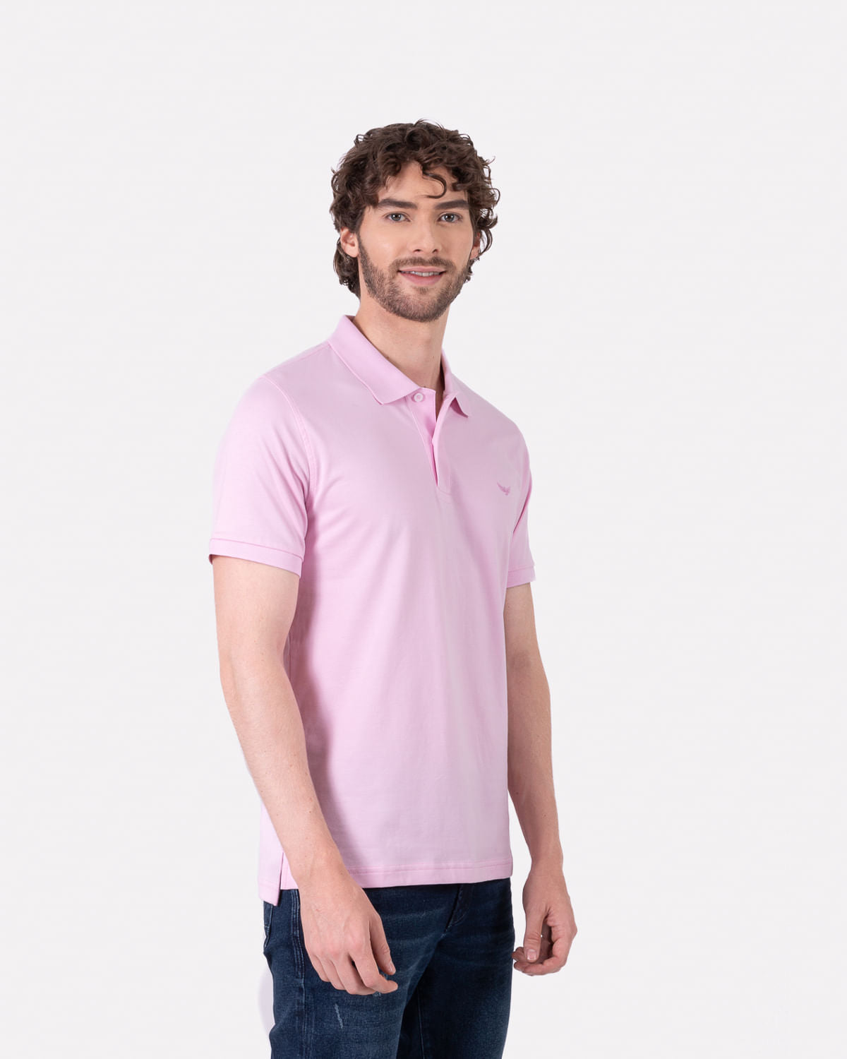 Camiseta Polo Oxford 022145 Rosado
