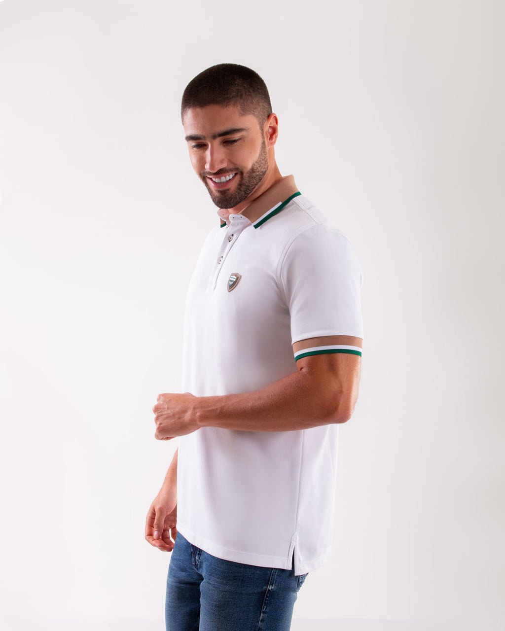 Camiseta Polo Oxford 022223 Blanco