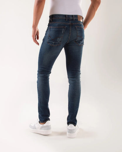 Jean Hombre Oxford 011908 Slim Fit Azul Oscuro
