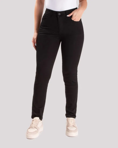 Jean Dama Oxford 041427 Tiro Alto Negro